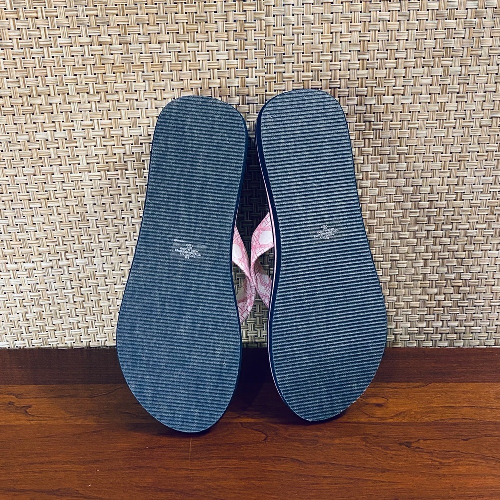 🌟9xHP🌟Tommy Hilfiger Pink Scenic Flip Flops - Picture 10 of 11